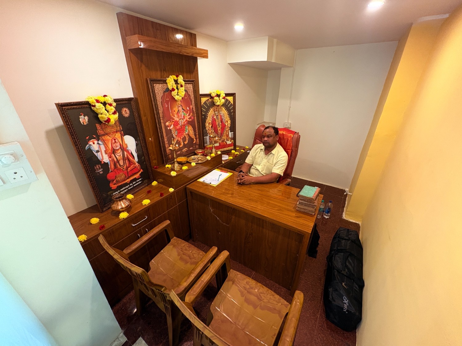 Full view of the consultation space and altar